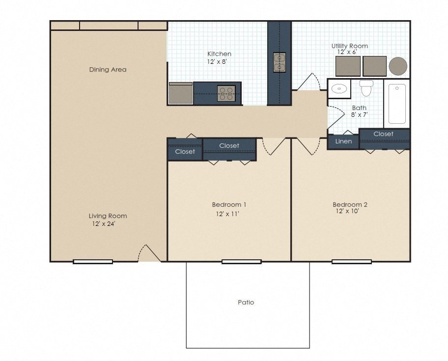 The Sterling - Renovated Floor Plan 3